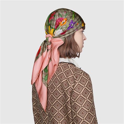 flora gucci scarf|gucci flora silk scarf.